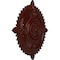 Ekena Millwork Haylynn Ceiling Medallion (Fits Canopies up to 1 1/4"), 29 1/8"OD x 1 1/4"ID x 4"P, Brushed Mahogany CM29HYBMF - alternate 5